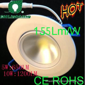 Dimmable COB 5W LED Ceiling light Downlight lamp bulb light 155lm/w